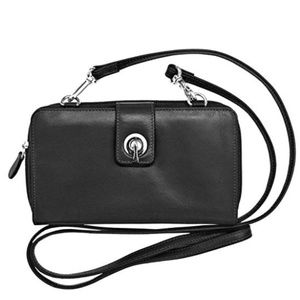 ILI NY Leather Smartphone Crossbody Wallet